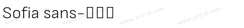Sofia sans字体转换